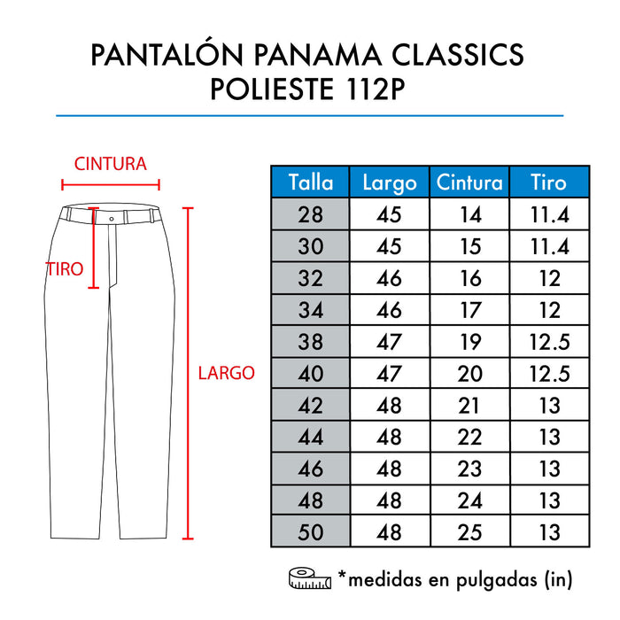 PANTALÓN PANAMA CLASSIC POLIESTER 112P