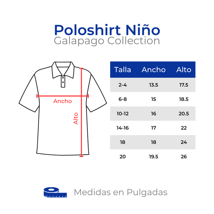 POLOSHIRT DRY FAST GALAPAGO COLLECTION NIÑO