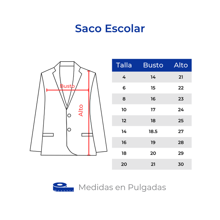 THE OXFORD SACO ESCOLAR BORDADO