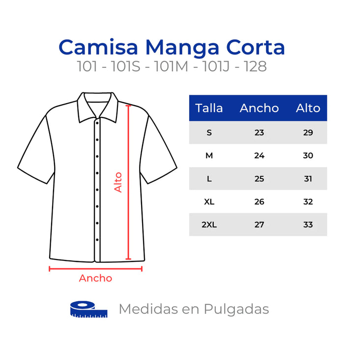 CAMISA PANAMA CLASSIC MANGA CORTA 101M