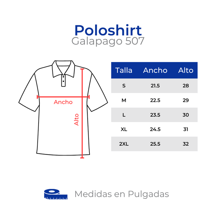 COL BILINGÜE CERRO VIENTO POLOSHIRT 507 BORDADO