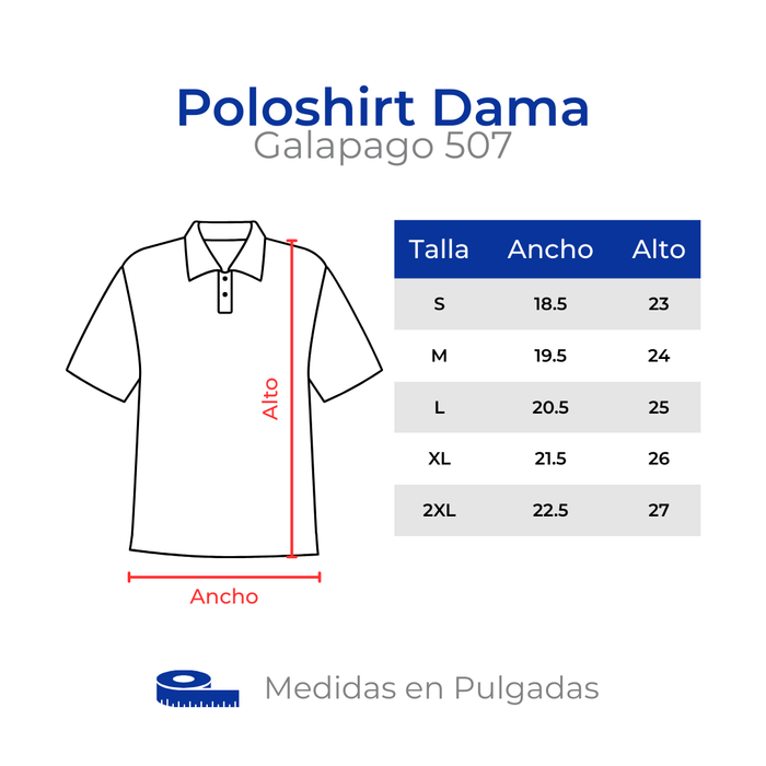 POLOSHIRT DAMA DRY FAST GALAPAGO 507