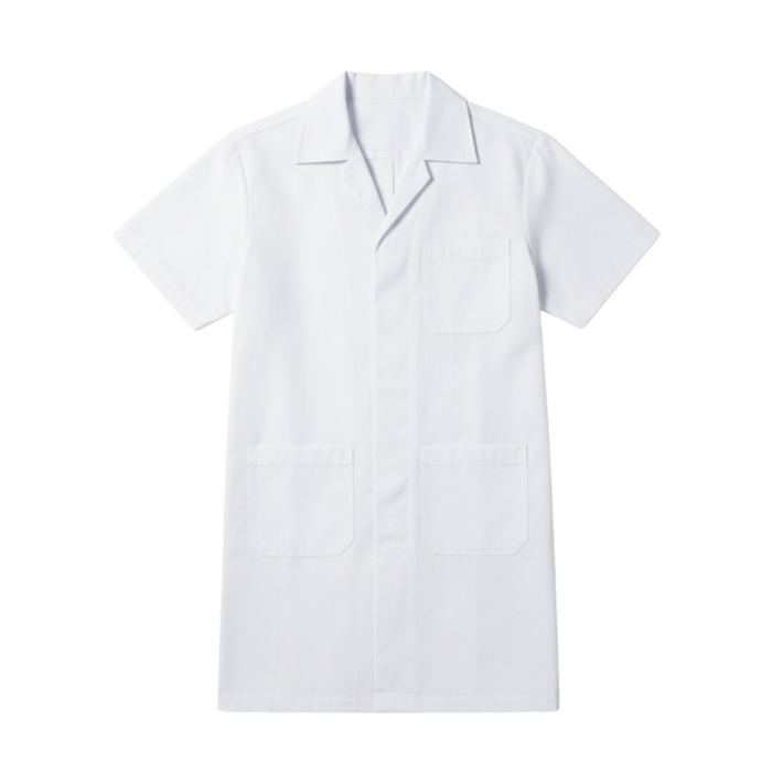 BATA MÉDICO PANAMA CLASSIC MANGA CORTA 135V DRILL