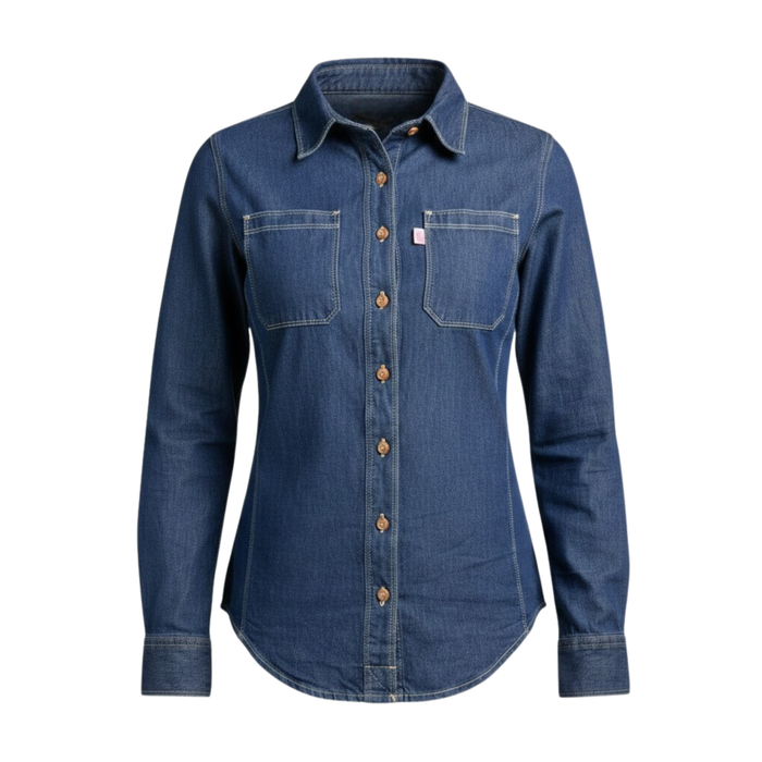 CAMISA DAMA JEANS PANAMA CLASSIC MANGA LARGA