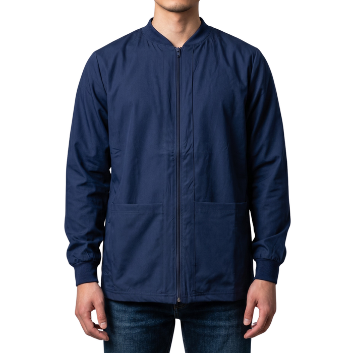 CAMISA SCRUB MANGA LARGA CON ZIPPER