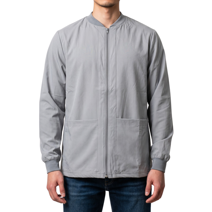 CAMISA SCRUB MANGA LARGA CON ZIPPER