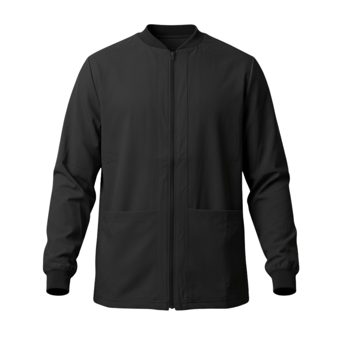CAMISA SCRUB MANGA LARGA CON ZIPPER