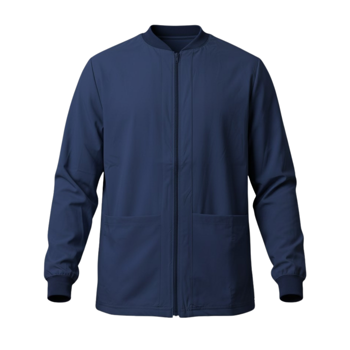 CAMISA SCRUB MANGA LARGA CON ZIPPER