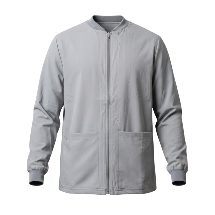 CAMISA SCRUB MANGA LARGA CON ZIPPER