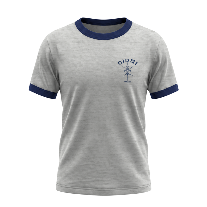 CIDMI COLLARETE IMPRESO T2-HEATHER GRAY/NAVY