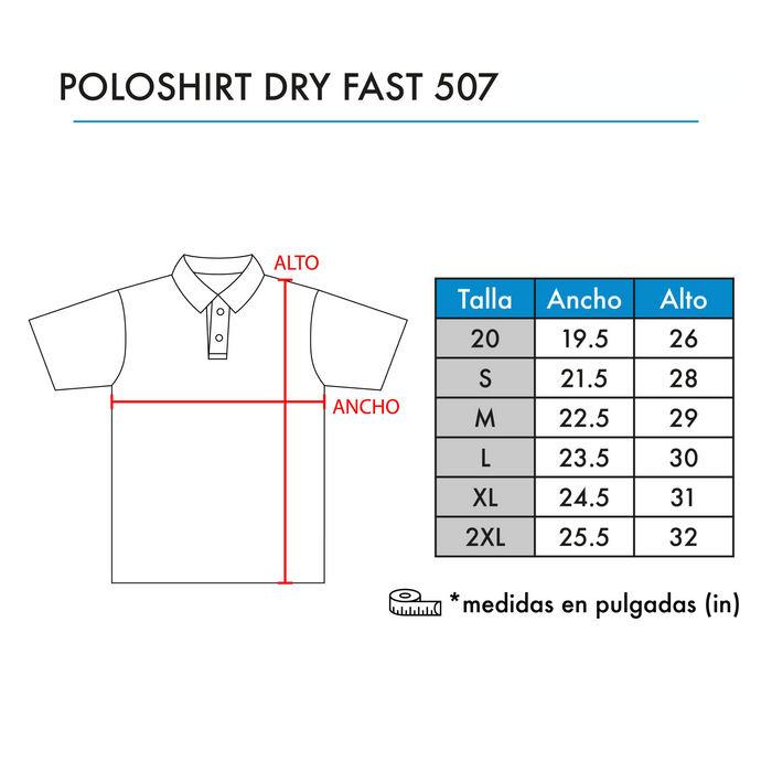BALBOA POLOSHIRT 507 IMPRESO - 12°
