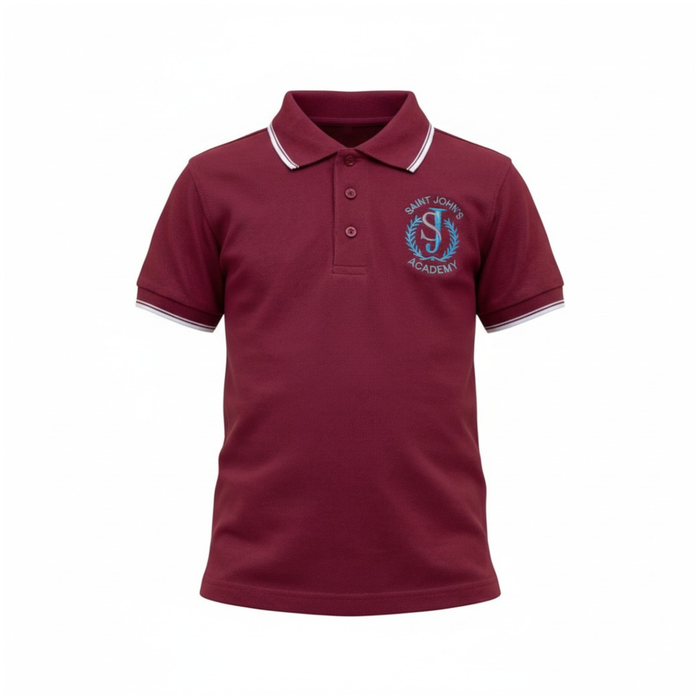 SAINT JOHN'S POLOSHIRT 507 BORDADO - VINO/BLANCO