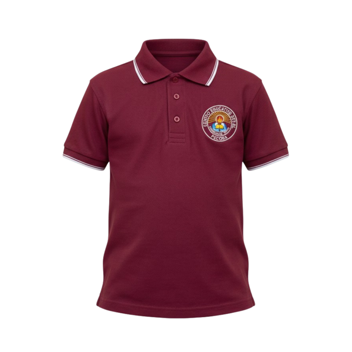 BET-EL PACORA POLOSHIRT 507 BORDADO-VINO/BLANCO