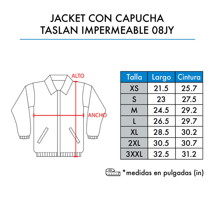 JACKET C/CAPUCHA TASLAN IMPERMEABLE 08JY