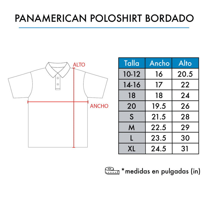 PANAMERICAN POLOSHIRT BORDADO - VINO BURGUNDY