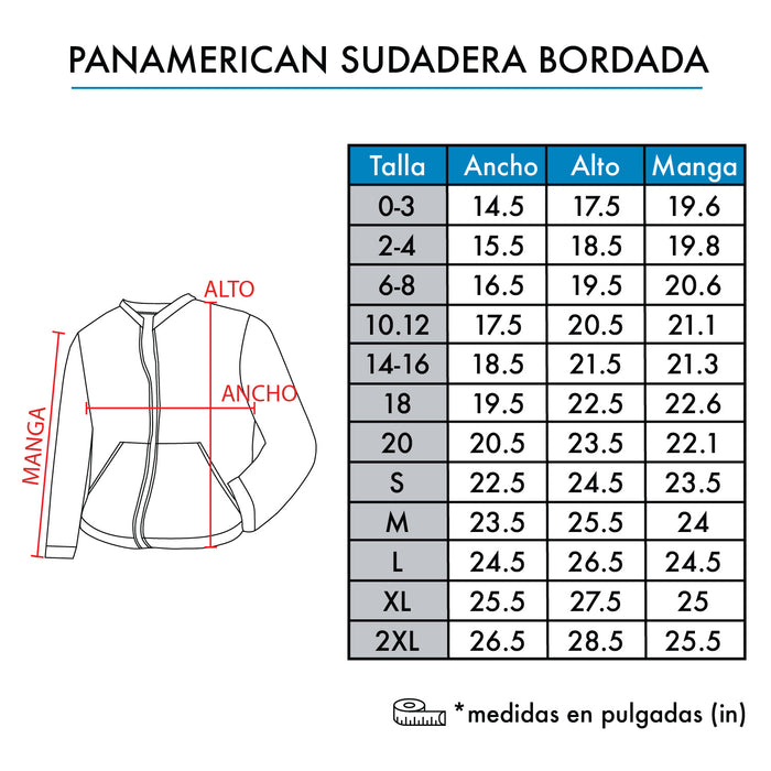 PANAMERICAN SUDADERA BORDADA