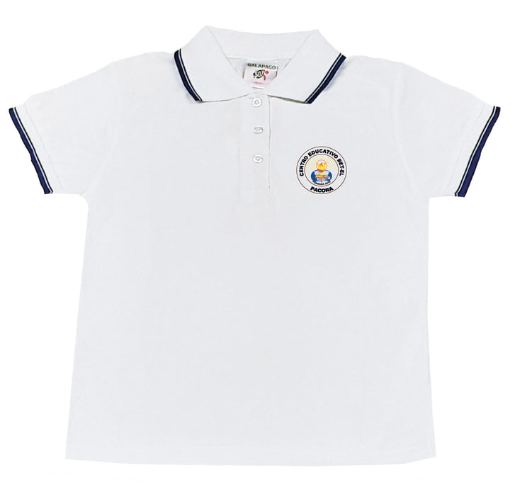 BET-EL PACORA POLOSHIRT 507 BORDADO - BLANCO/NAVY