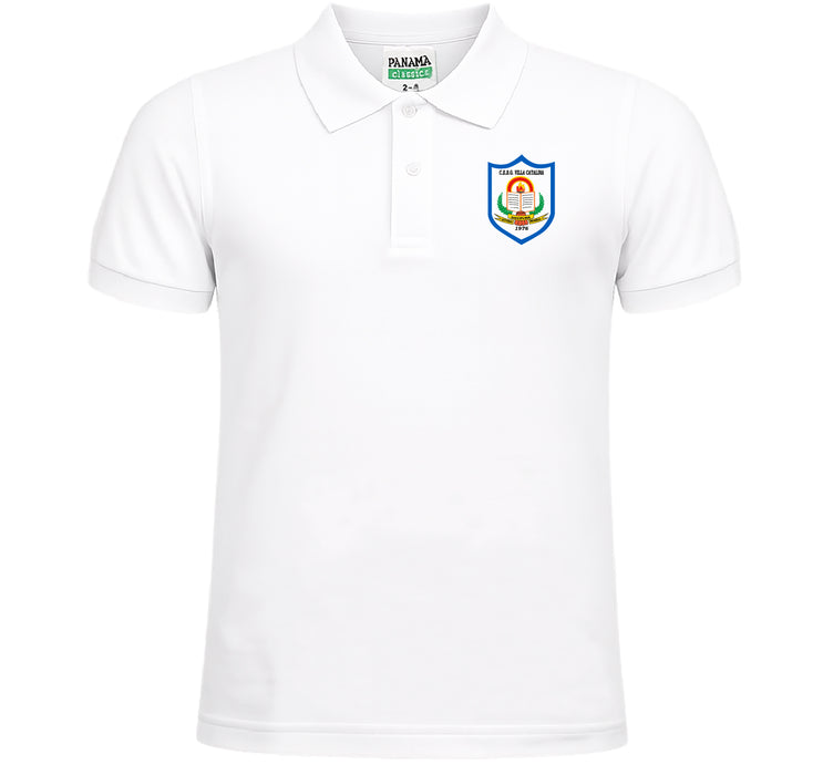 VILLA CATALINA POLOSHIRT PANAMA CLASSIC BORDADO - BLANCO