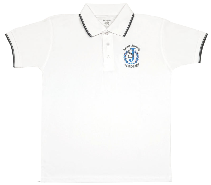 SAINT JOHN POLOSHIRT 507 BORDADO - BLANCO/GRIS