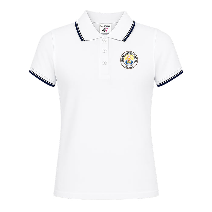 BET-EL PACORA POLOSHIRT 507 BORDADO - BLANCO/NAVY