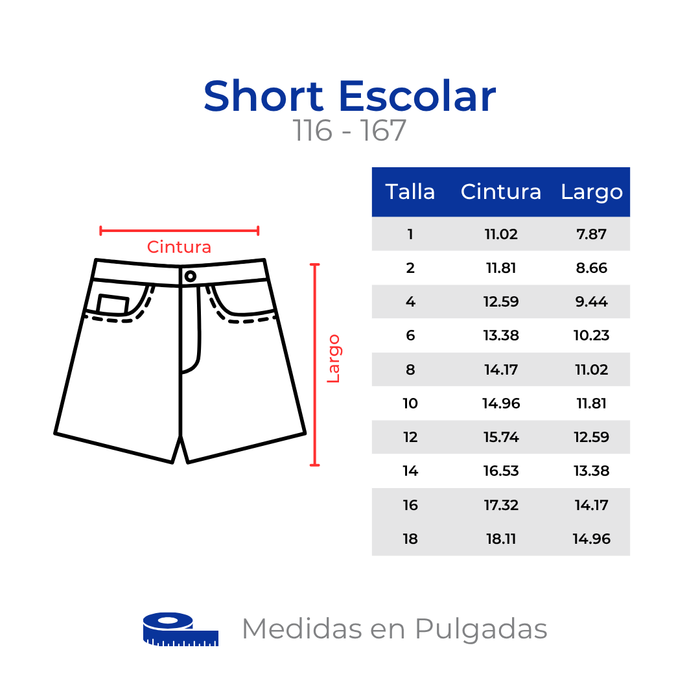 SHORT ESCOLAR 116 - KHAKI