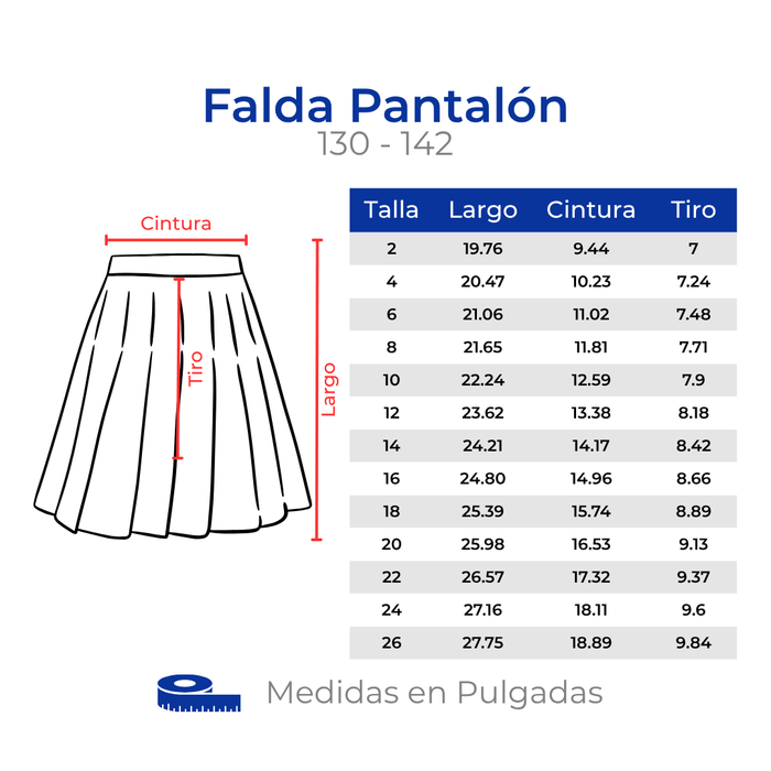 FALDA/PANTALÓN ESCOLAR DRILL 130