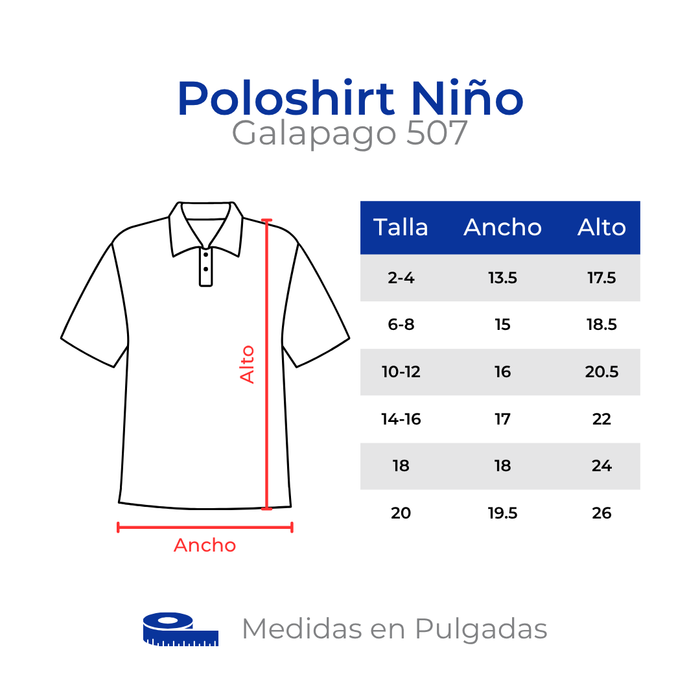 COL BILINGÜE CERRO VIENTO POLOSHIRT 507 BORDADO