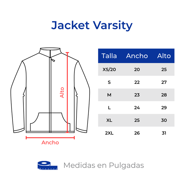 ABC JACKET VARSITY BORDADO