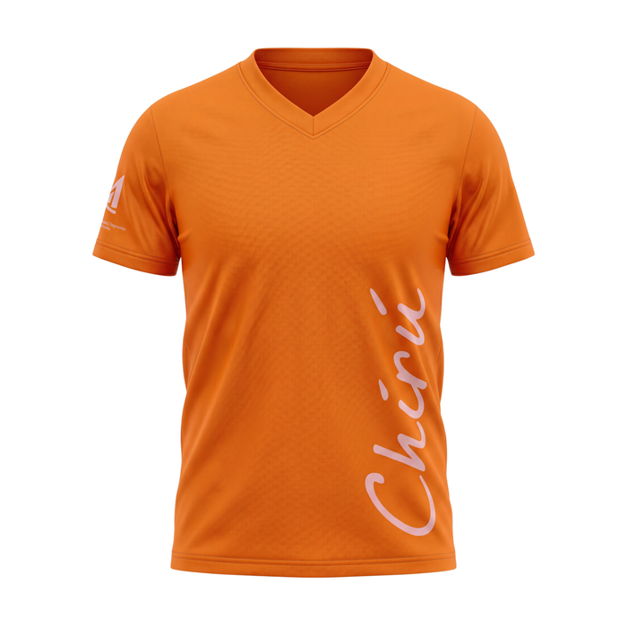 MET T-SHIRT V-NECK DRY FAST NARANJA EC-3 AL 12 GRADO
