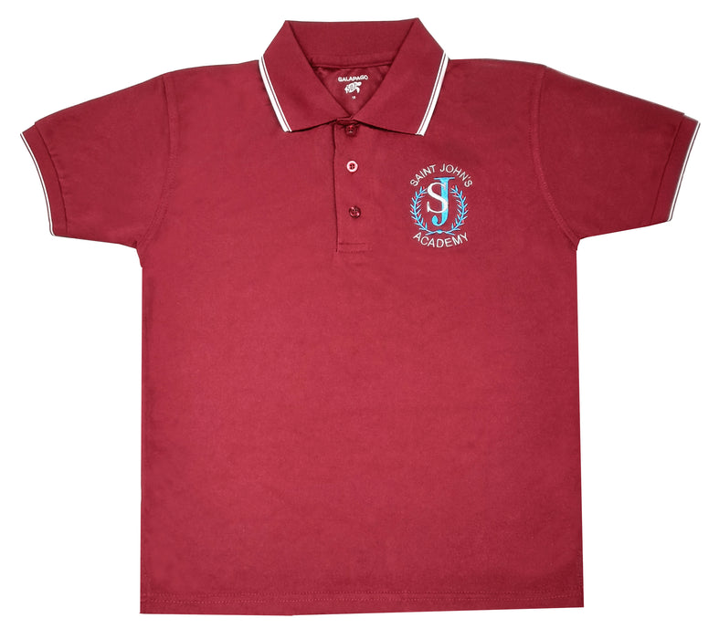 SAINT JOHN POLOSHIRT 507 BORDADO-VINO/BLANCO