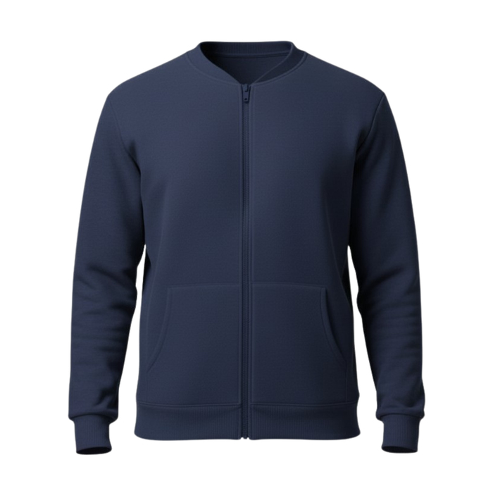 SUDADERA S/CAPUCHA - BOLSILLOS Y ZIPPER SSC-01