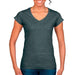 T-SHIRT V-NECK DAMA GILDAN 64V00L - t-shirts-interamerica-s-a