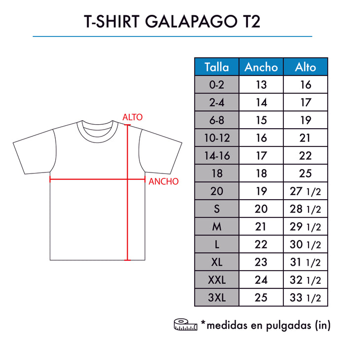 T-SHIRT REGULAR GALAPAGO SIN BOLSILLO T2
