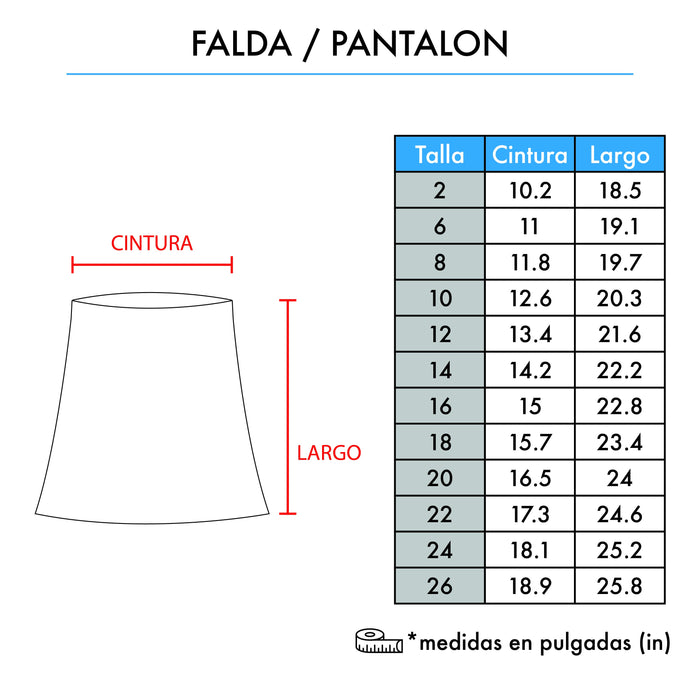 ISP FALDA/PANTALON - PRIMARIA - T-Shirts Interamerica, S.A.