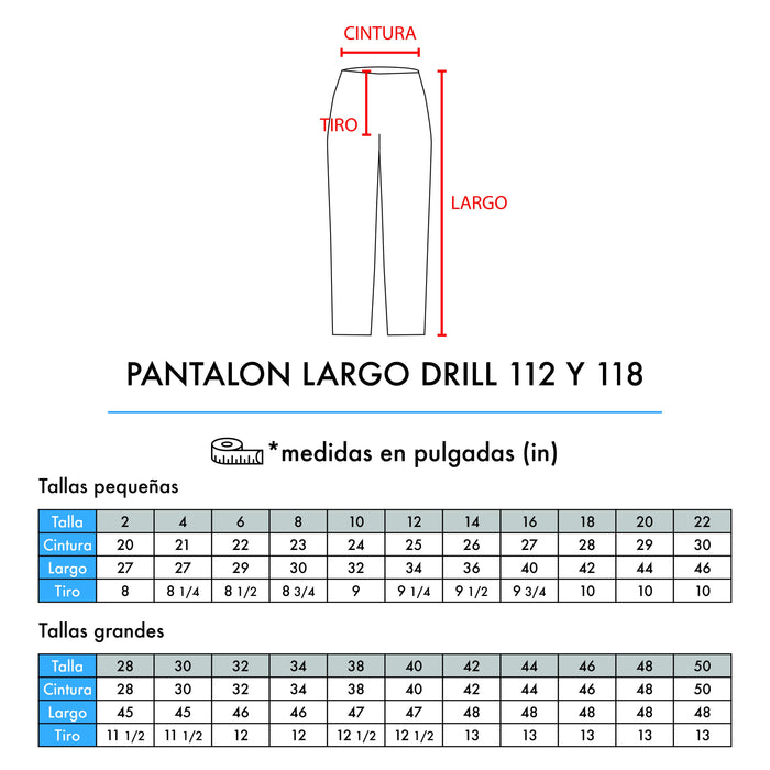 PANTALÓN ESCOLAR DRILL 114A