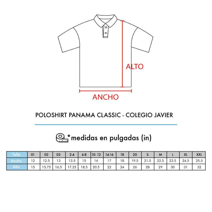 JAVIER POLOSHIRT PANAMA CLASSIC BORDADO - T-Shirts Interamerica, S.A.