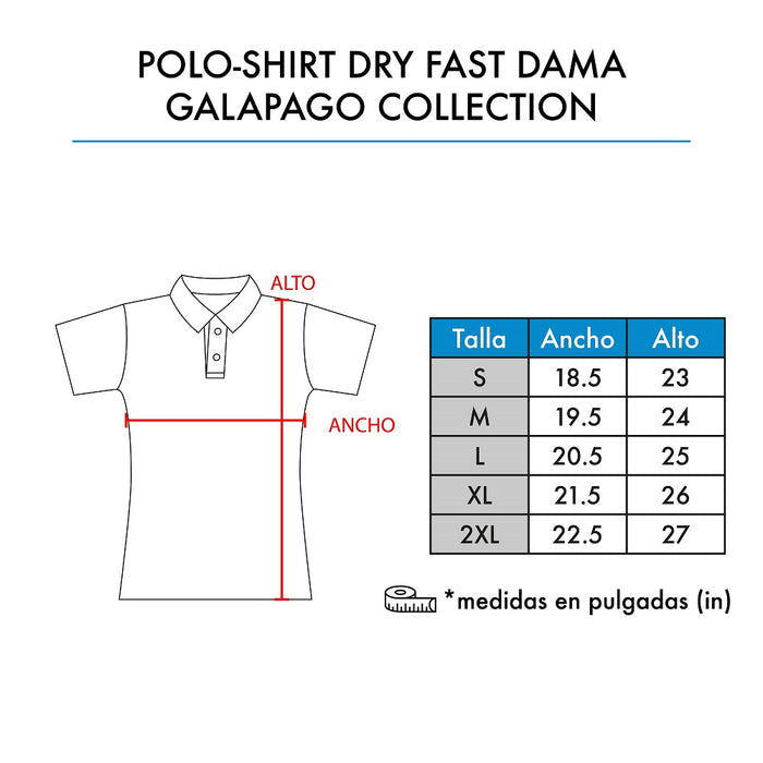 POLOSHIRT DRY FAST DAMA GALAPAGO COLLECTION