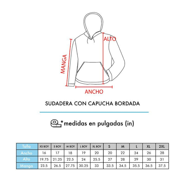 ISMA SUDADERA CON CAPUCHA Y ZIPPER BORDADA - T-Shirts Interamerica, S.A.