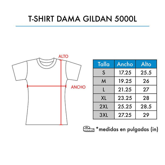 T-SHIRT DAMA GILDAN 5000L